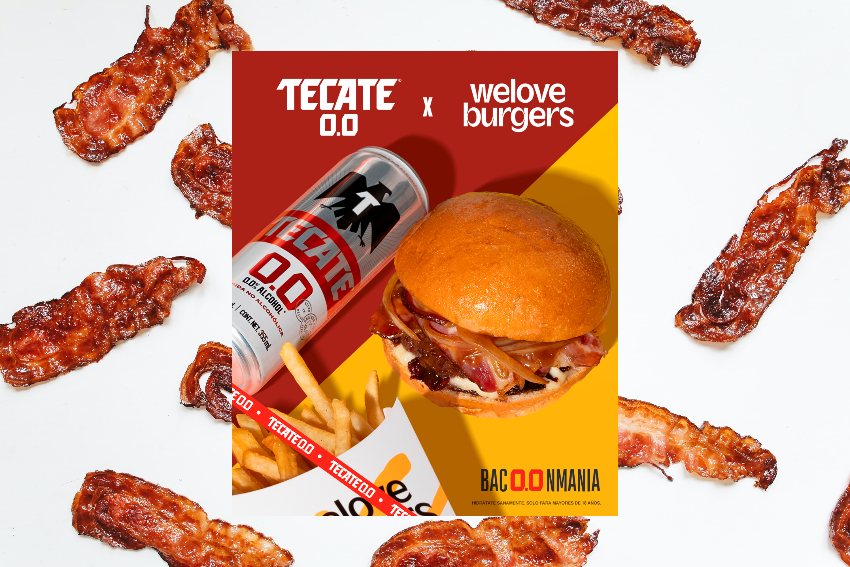 día del tocino con hamburguesas hechas en weloveburgers y tecate