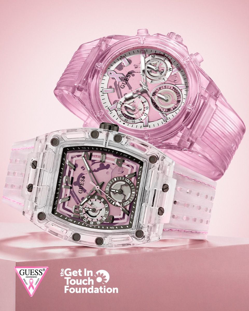 GUESS Watches presenta relojes rosas con propósito